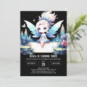 スウィートモダンフェアリー誕生日 招待状 (スタンド正面)