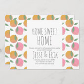 スウィートモダンフルーツ引っ越し祝いパーティーパーティー 招待状 (正面/裏面)