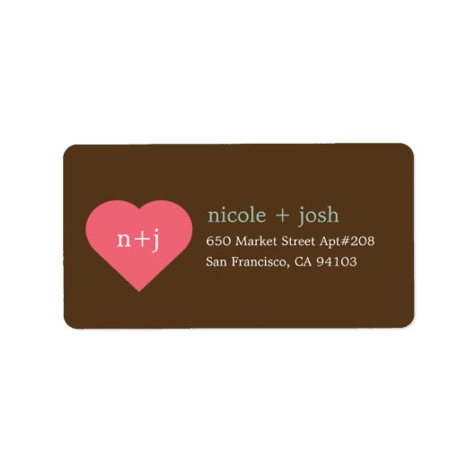 スウィートモダン住所 シール (正面)