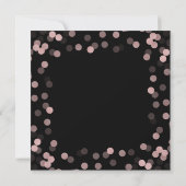 スウィートモダン16誕生日バラ金ゴールドシックグリッター 招待状 (裏面)