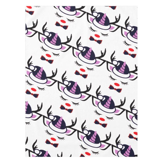 スウィートユニコーン顔 テーブルクロス (正面)