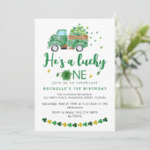 スウィートラッキーワンバースデーパーティーの招待 招待状 (スタンド正面)