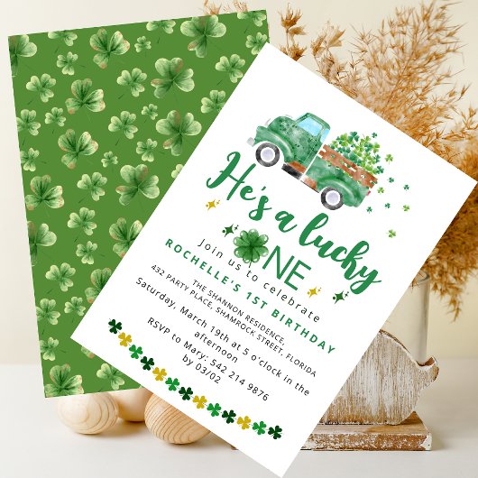 スウィートラッキー ワンバースデーパーティー招待状 招待状