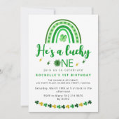 スウィートラッキー ワンバースデーパーティー 招待状 (正面)