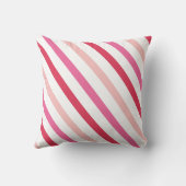 スウィートラブハートストライプズバレンタインデークッション クッション (裏面)