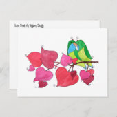 スウィートラブバードイラストレーション ポストカード (正面/裏面)