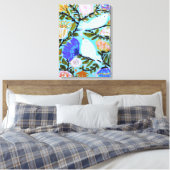 スウィートラブバードII キャンバスプリント (インサイチュ (寝室))