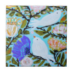 スウィートラブバードII タイル<br><div class="desc">Sweet Love Birds II by Karen Fields</div>