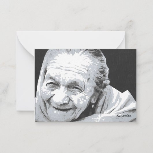 スウィートラブポートレートブックマーク ノートカード (正面)