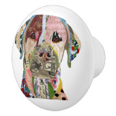 スウィートラブラドールレトリエバードグッチャーカード セラミックノブ (右)