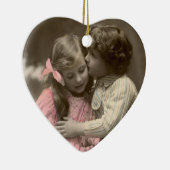 スウィートラブヴィンテージカップルパーソナライズされた セラミックオーナメント (右)