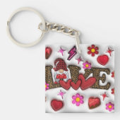 「スウィートラブ」アクリルキーチェーン キーホルダー (正面)