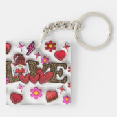 「スウィートラブ」アクリルキーチェーン キーホルダー (裏面)