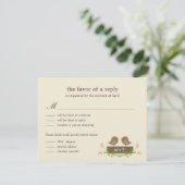 スウィートラブ ウェディング出欠確認カード 出欠カード (スタンド正面)