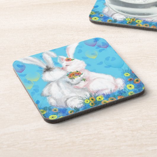 スウィートラブ – キス – ハグ コースター (左側)