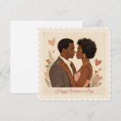 スウィートラブ - ヴィンテージ バレンタインデーのカード シーズンカード (正面/裏面)