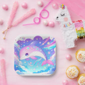 スウィートラ威厳のあるイルカベビーシャワー ペーパープレート (パーティー)