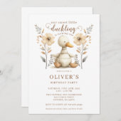 スウィートリトルアクリング1st誕生日 招待状 (正面/裏面)