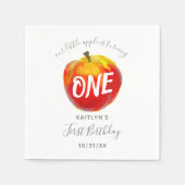 スウィートリトルアップル1st誕生日 スタンダードカクテルナプキン (正面)