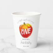 スウィートリトルアップル1st誕生日 紙コップ (正面)