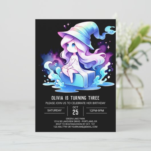 スウィートリトルウィザード誕生日 招待状 (スタンド正面)