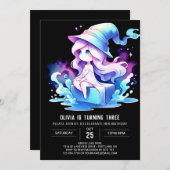 スウィートリトルウィザード誕生日 招待状 (正面/裏面)