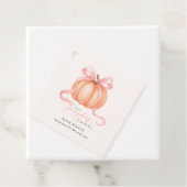 スウィートリトルカボチャのピンクの弓が途中にある フェイバータグ (インサイチュ)