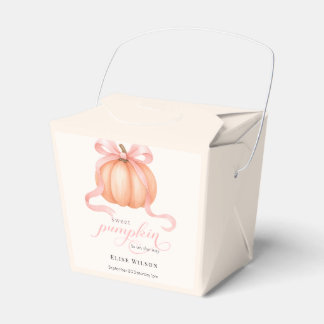 スウィートリトルカボチャのピンクの弓が途中にある フェイバーボックス