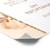 スウィートリトルカボチャの誕生日パーティーのマイルストーン ポスター (角)