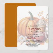 スウィートリトルカボチャラテが途中だ 招待状 (正面/裏面)