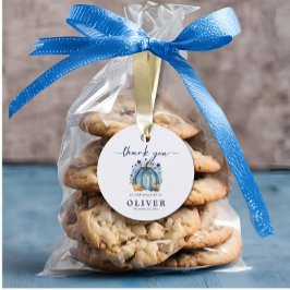 スウィートリトルカボチャ男の子の赤ちゃんシャワーありがとう フェイバータグ