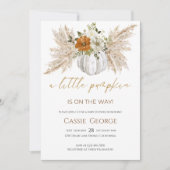 スウィートリトルカンプキンベビーシャワー招待状 招待状 (正面)