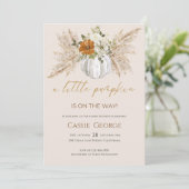 スウィートリトルカンプキンベビーシャワー招待状 招待状 (スタンド正面)