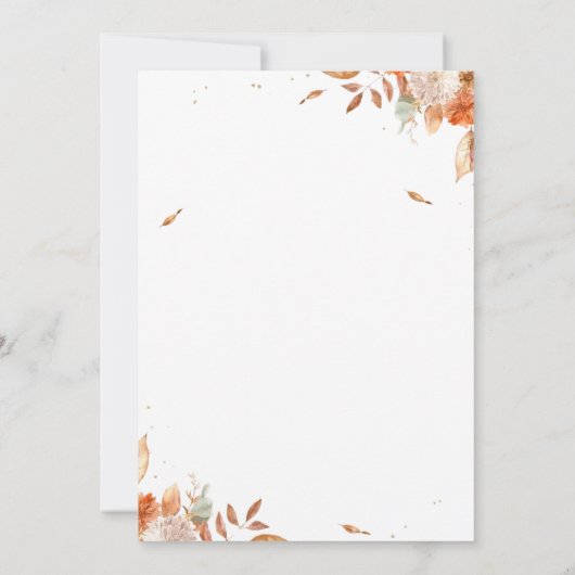 スウィートリトルカンプキンベビーシャワー招待状 招待状 (裏面)