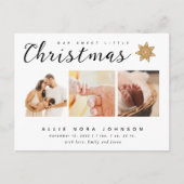 スウィートリトルクリスマス フォト 誕生発表 シーズンポストカード (正面)
