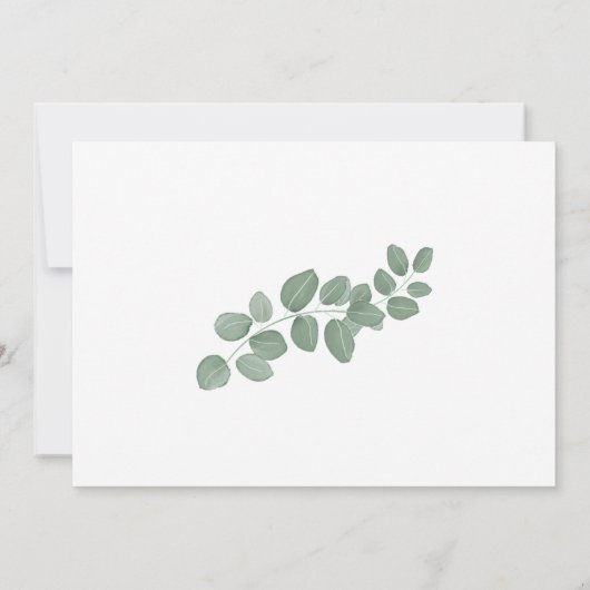 スウィートリトルゴールドフィンチベビーシャワー招待状 招待状 (裏面)