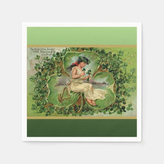 スウィートリトルシャームロック スタンダードカクテルナプキン (正面)