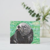 スウィートリトルシー絵を描ター ポストカード (スタンド正面)