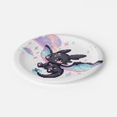 スウィートリトルドラゴンベビーシャワー ペーパープレート (アングル)