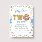 スウィートリトルドーナツボーイズ2nd誕生日招待状 招待状