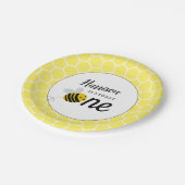 スウィートリトルハニービー1st誕生日パーティー ペーパープレート (アングル)