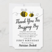 スウィートリトルハニービー1st誕生日 サンキューカード (正面)