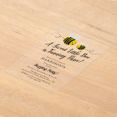 スウィートリトルハニービー3rd誕生日パーティー アクリル招待状 (レイダウン)