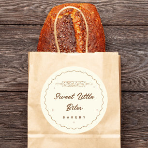 スウィートリトルバイツ bakery ロゴステッカー ラウンドシール