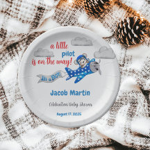 スウィートリトルパイロットクラウドスカイテーマベビーシャワー