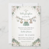 スウィートリトルパンプキン オータムベイビーシャワー招待状 招待状 (正面)