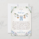 スウィートリトルパンプキン オータム ベイビー シャワー サンキューカード (正面)