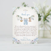 スウィートリトルパンプキン オータム ベイビー シャワー サンキューカード (スタンド正面)