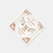 スウィートリトルパンプキン オータム ベイビー シャワー スタンダードカクテルナプキン (角)