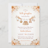 スウィートリトルパンプキン オータム ベイビー シャワー 招待状 (正面)